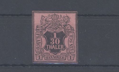 Hannover Michel Nummer 3, 1-30 Thaler 1851 ungebraucht (*)