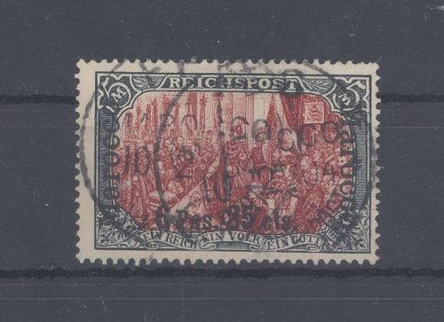 Deutsche Post Marokko Michel Nummer 19, 5 Mark 1903 gestempelt