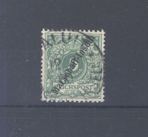 Dt. Kolonien Marshall Inseln Mi.Nr. 2 II, 5 Pfg. Freimarke 1899 gestempelt