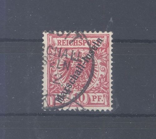 Dt. Kolonien Marshall Inseln Mi.Nr. 3 IIa 10 Pfg. 1899 gestempelt gp. BPP