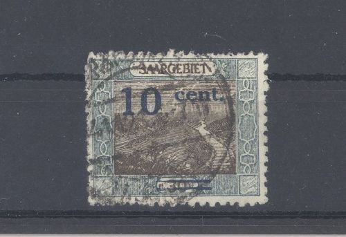 Saargebiet Michel Nummer 70 B, 3 C. Freimarke 1921 gestempelt