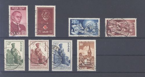 Saarland, gestempelter Posten aus 1950