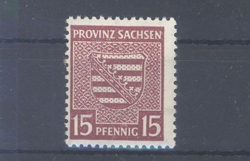 SBZ Michel Nummer 80x, 15 Pfg. Freimarke 1945 **