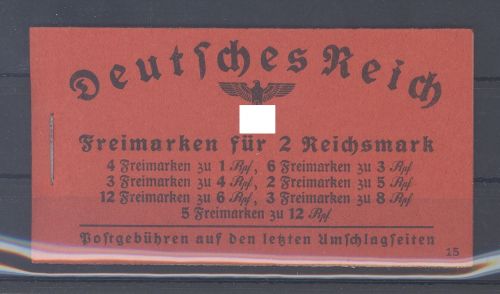 Dt. Reich, Markenheftchen Michel Nummer 39.5 Hindenburg 1940-41 **