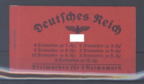 Dt. Reich, Markenheftchen Michel Nummer 39.1 Hindenburg 1940-41 **