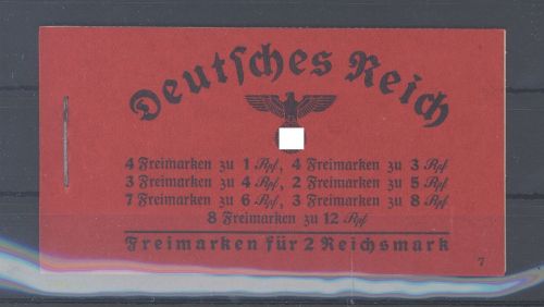 Dt. Reich, Markenheftchen Michel Nummer 37.3 Hindenburg 1937-39 **