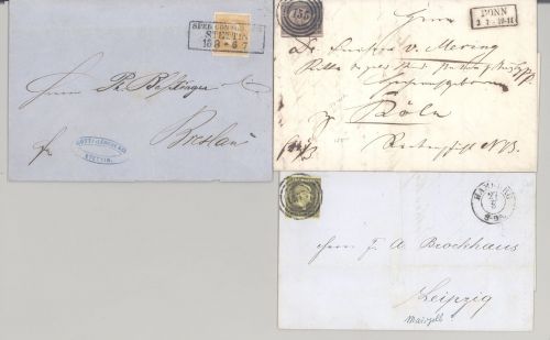 Preußen, 3 verschiedene Briefe mit u.a. Speditions Brief als Posten