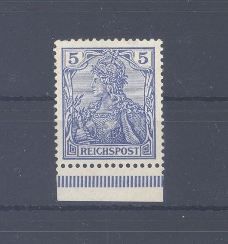 Dt. Reich Mi.Nr. 55 P, 5 Pfg. Germania 1900 Probedruck ungebraucht *