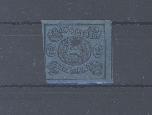 Braunschweig Michel Nummer 7a, 2 Sgr. 1853 ungebraucht, geprüft