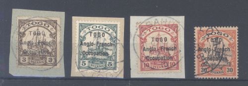 Dt. Kolonien Togo Brit. Besetzung, kleiner gestempelter Posten