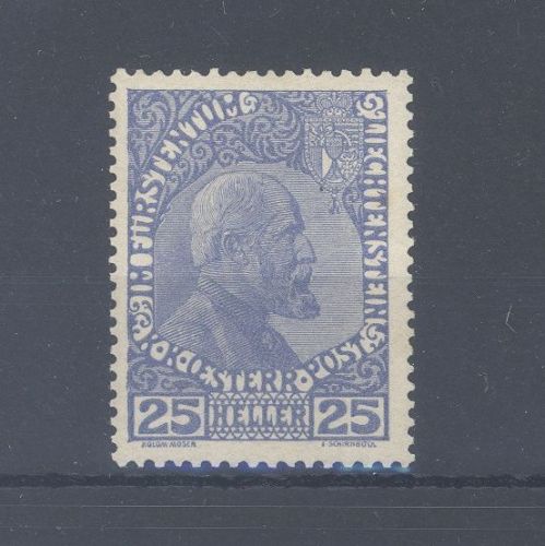 Liechtenstein Michel Nummer 3y, 25 H. Freimarke 1921 ungebraucht *