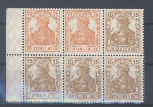 Dt. Reich, Heftchenblatt Michel Nr. 12 aa A, Germania ungebraucht *