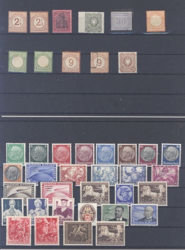 Dt. Reich, enormer ungebrauchter Posten 1900-1945 auf 8 Steckkarten