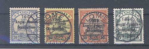 Dt. Kolonien Togo Franz. Besetzung, kleiner gestempelter Posten