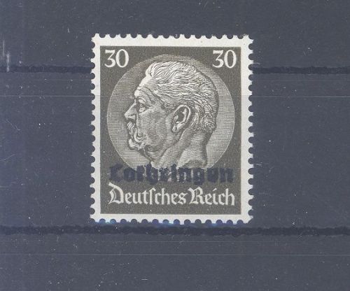 Dt. Bes. 2. WK Lothringen Michel Nr. 11 I, 30 Pfg. 1940 PF I **, gp. BPP