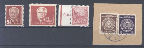 DDR, kleiner ** bzw. Briefstück Posten, alle Werte geprüft BPP
