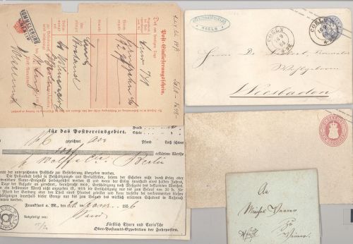 Altdeutschland, umfangreicher Belege Posten