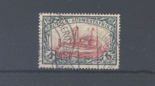 Dt. Kolonien DSWA Michel Nummer 32, 5 Mark 1906 gestempelt, signiert