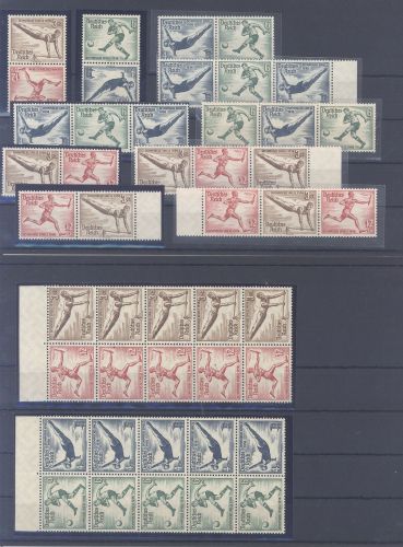 Dt. Reich, Olympiade 1936 Zusammendrucke **