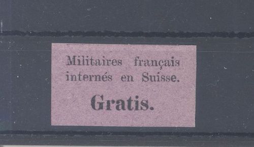 Schweiz Porto Militär Michel Nummer 1, Freimarke 1871 ungebraucht *