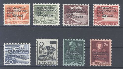 Schweiz OIR-IRO Michel Nummer 1-8, Freimarken 1950 **