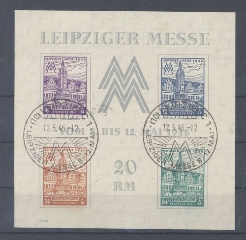 SBZ Block 5x, Messeblock 1946 mit SST