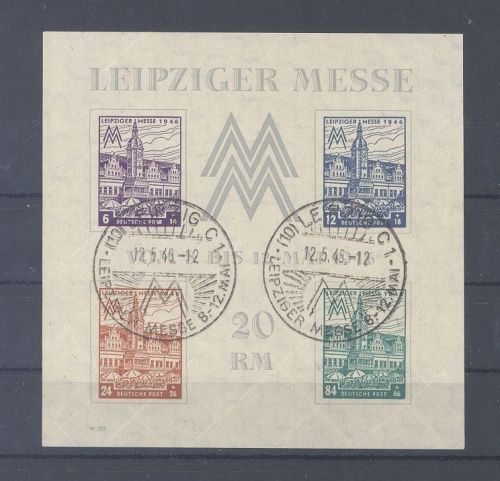 SBZ Block 5y, Messeblock 1946 mit SST