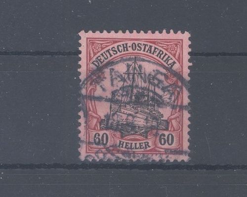 Dt. Kolonien Ostafrika Michel Nr. 37, 60 H. 1905-20 gestempelt
