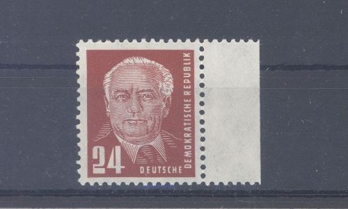 DDR Michel Nummer 252b, 24 Pfg. Pieck 1950 Farbe b **, geprüft BPP