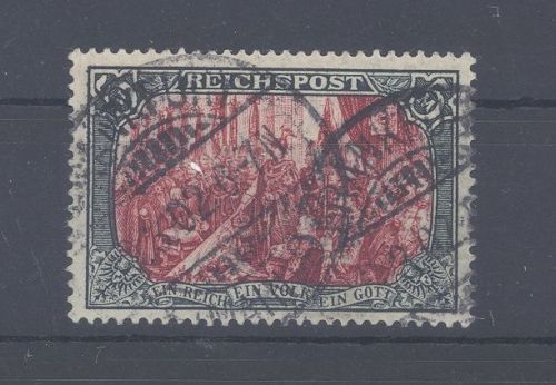 Dt. Reich Michel Nummer 66 IV, 5 Mark Reichspost gestempelt, gp. BPP