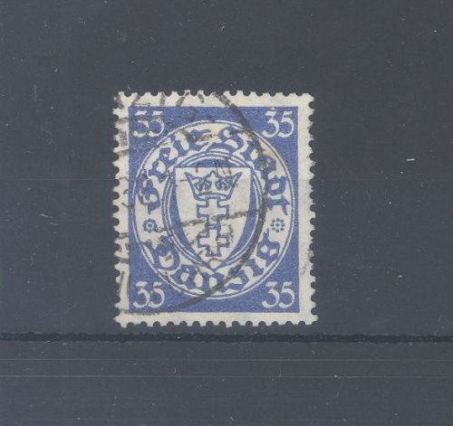 Danzig Michel Nummer 215 I, 35 Pfg. 1925 gestempelt , geprüft BPP