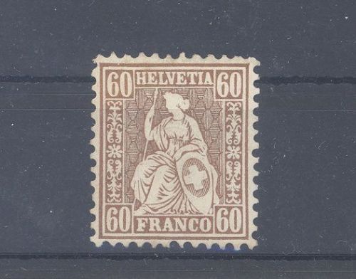 Schweiz Michel Nummer 27, C. Freimarke 1862 ungebraucht *