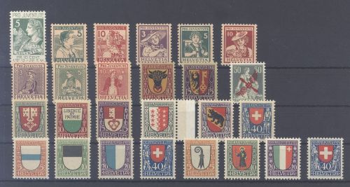 Schweiz, ** Posten aus 1913-1923 als Posten