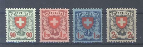 Schweiz Michel Nummer 194-97, Freimarken 1924 **