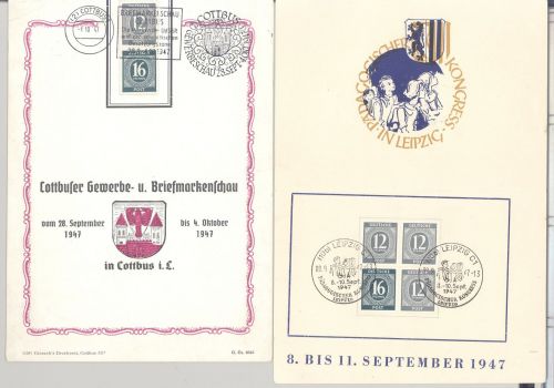 All. Bes., 3 verschiedene interessante Belege als Posten
