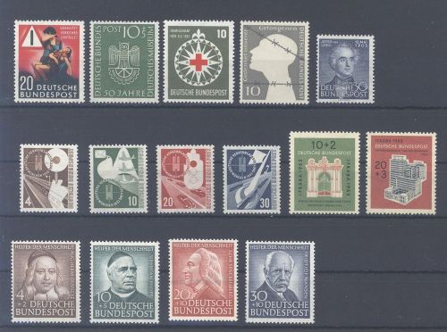 Bund Michel Nummer 162-76 Jahrgang 1953 **