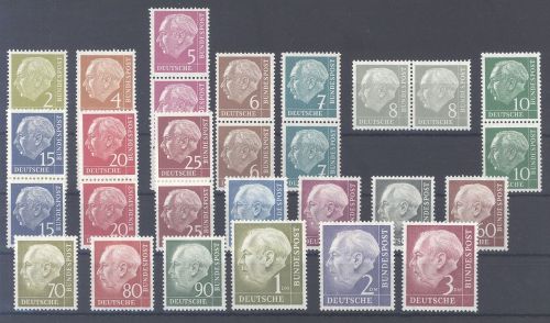 Bund Michel Nummer 177-96, Heuss I **