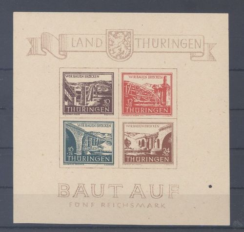 SBZ Block 4, Thüringenblock 1946 **