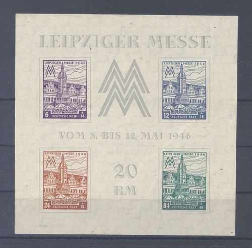 SBZ Block 5x, Messeblock 1946 **