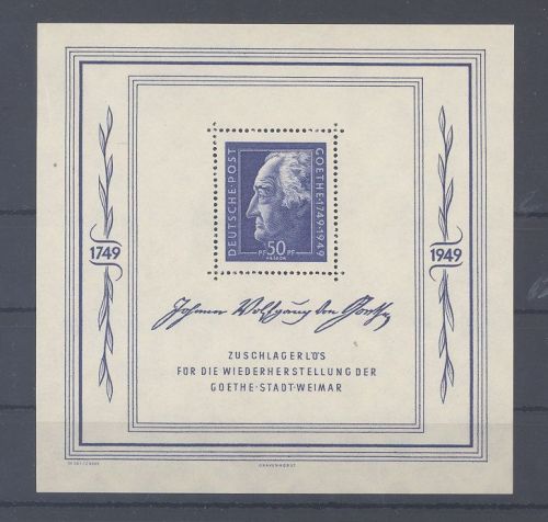 SBZ Block 6, Goethe Block 1949 **