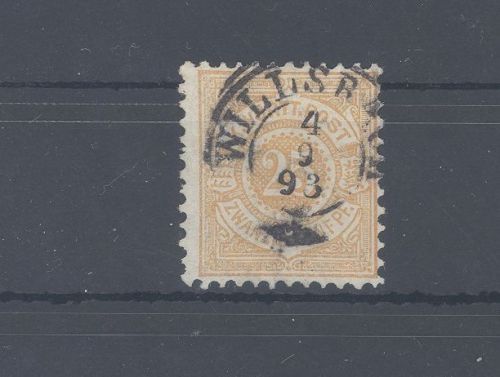 Württemberg Mi.Nr. 57b, 25 Pfg. Freimarke 1890 gestempelt geprüft BPP