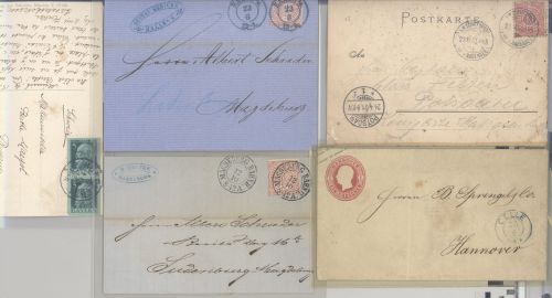 Altdeutschland, interessanter Belege Posten bestehend aus 13 Belegen