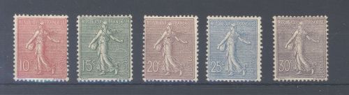 Frankreich Michel Nummer 108-12. Freimarken 1903 ungebraucht *