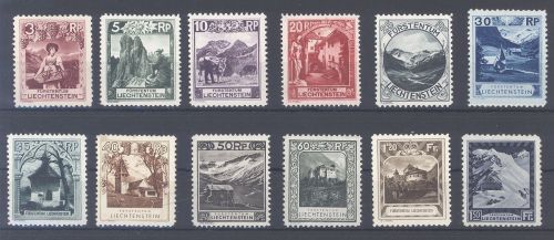 Liechtenstein Michel Nr. 94-107 weitgehend komplett ungebraucht *