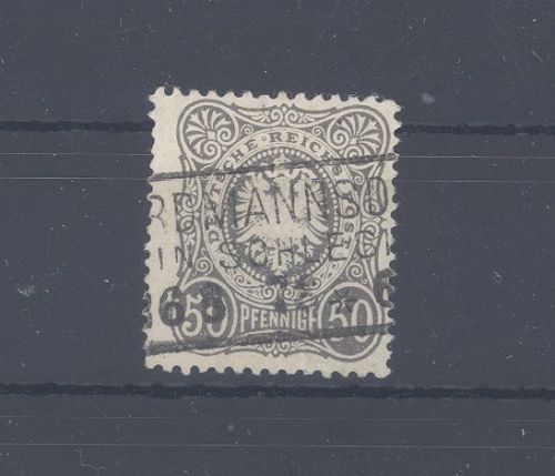Dt. Reich Michel Nummer 36b, 50 Pfge. 1875-79 gestempelt geprüft BPP