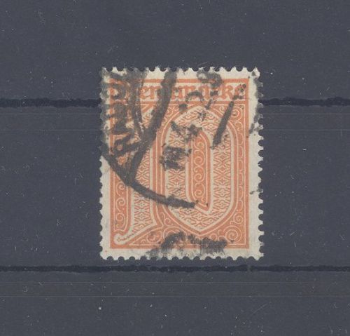 Dt. Reich Dienst Michel Nr. 65, 10 Pfg 1921-22 gestempelt, geprüft Infla