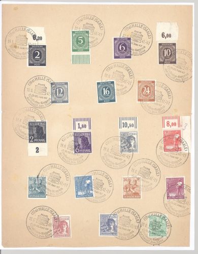 All. Bes., 10 verschiedene Belege als Posten