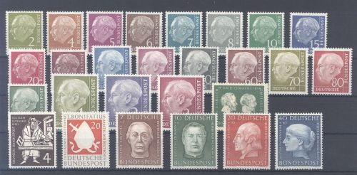 Bund Michel Nummer 177-203, Jahrgang 1954 **