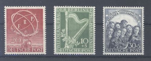 Berlin Michel Nummer 71-73, Jahrgang 1950 **
