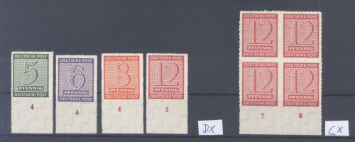 SBZ, ** Posten aus Sachsen Postmeistertrennungen, geprüft BPP